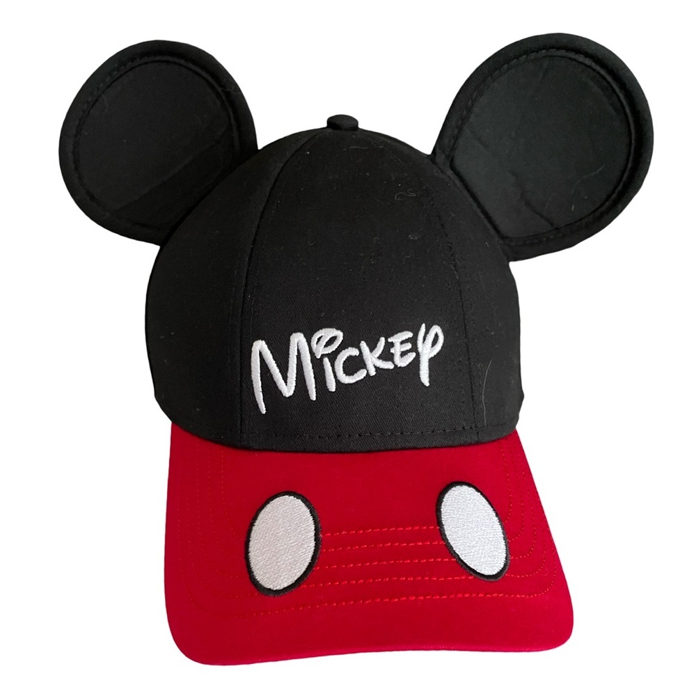 Disney Mickey Mouse Baseball Cap With Ears Adult One Size
